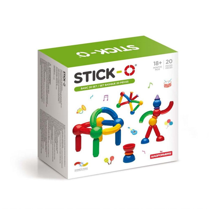 Magformers stick-O basic, 20 uppsättningar