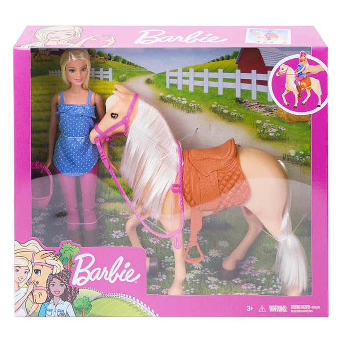 Barbie docka och häst