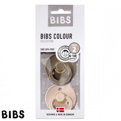 Bibs nappar 2-pack - dark oak/blush (strl 1)