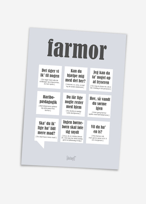 Farmor, A5-kort