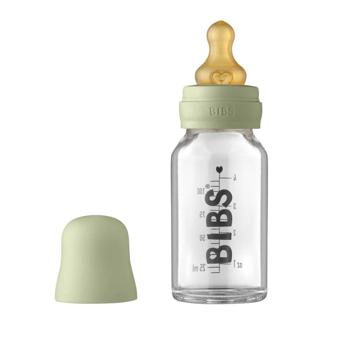 Nappflaska, komplett set - Sage (110 ml)