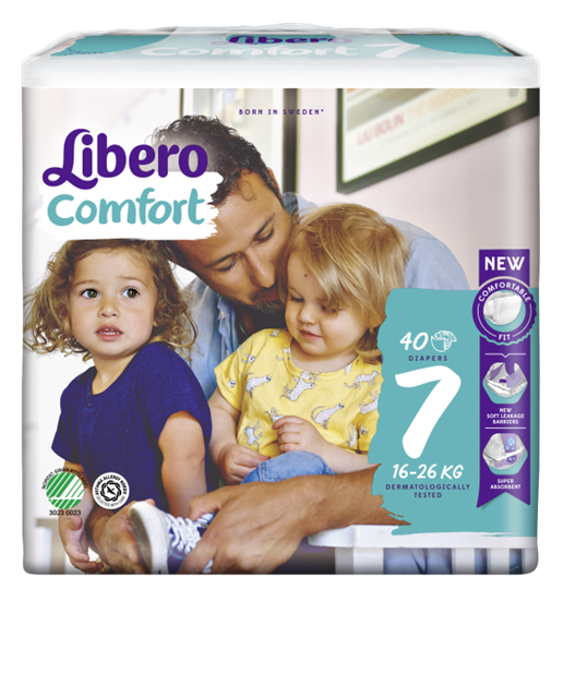 Libero Comfort 7, Blöjor